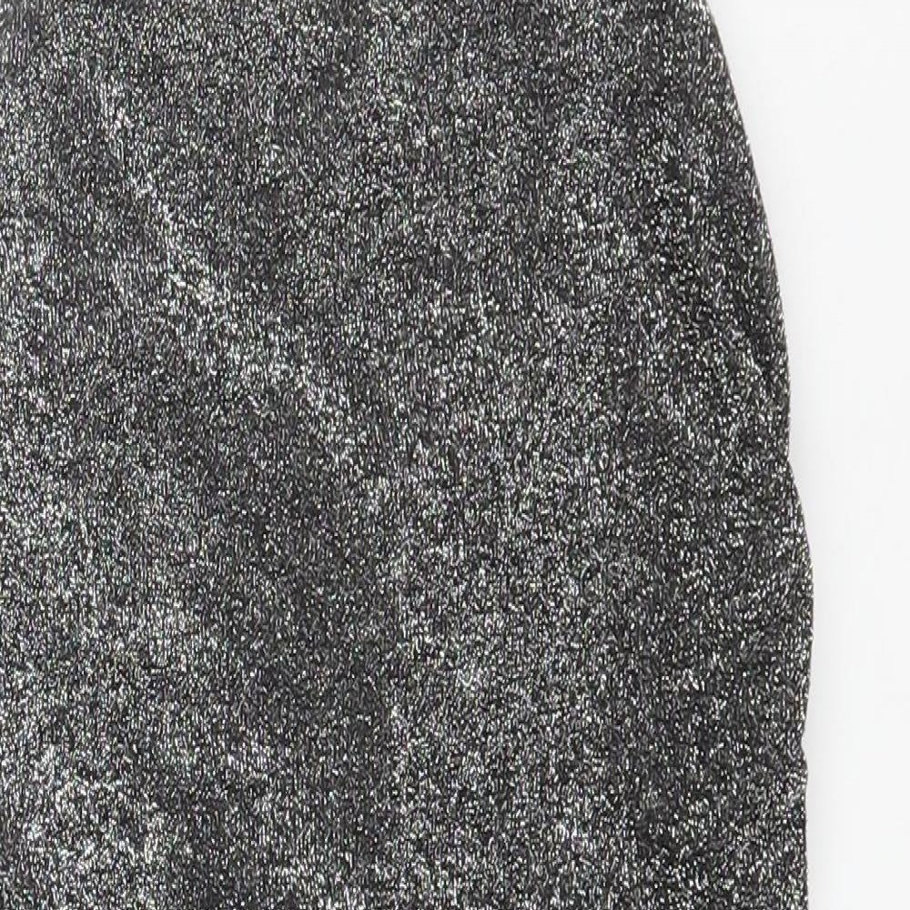 SheIn Womens Grey Polyester Tank Dress Size M Square Neck Pullover