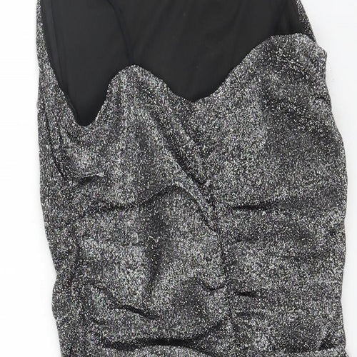 SheIn Womens Grey Polyester Tank Dress Size M Square Neck Pullover