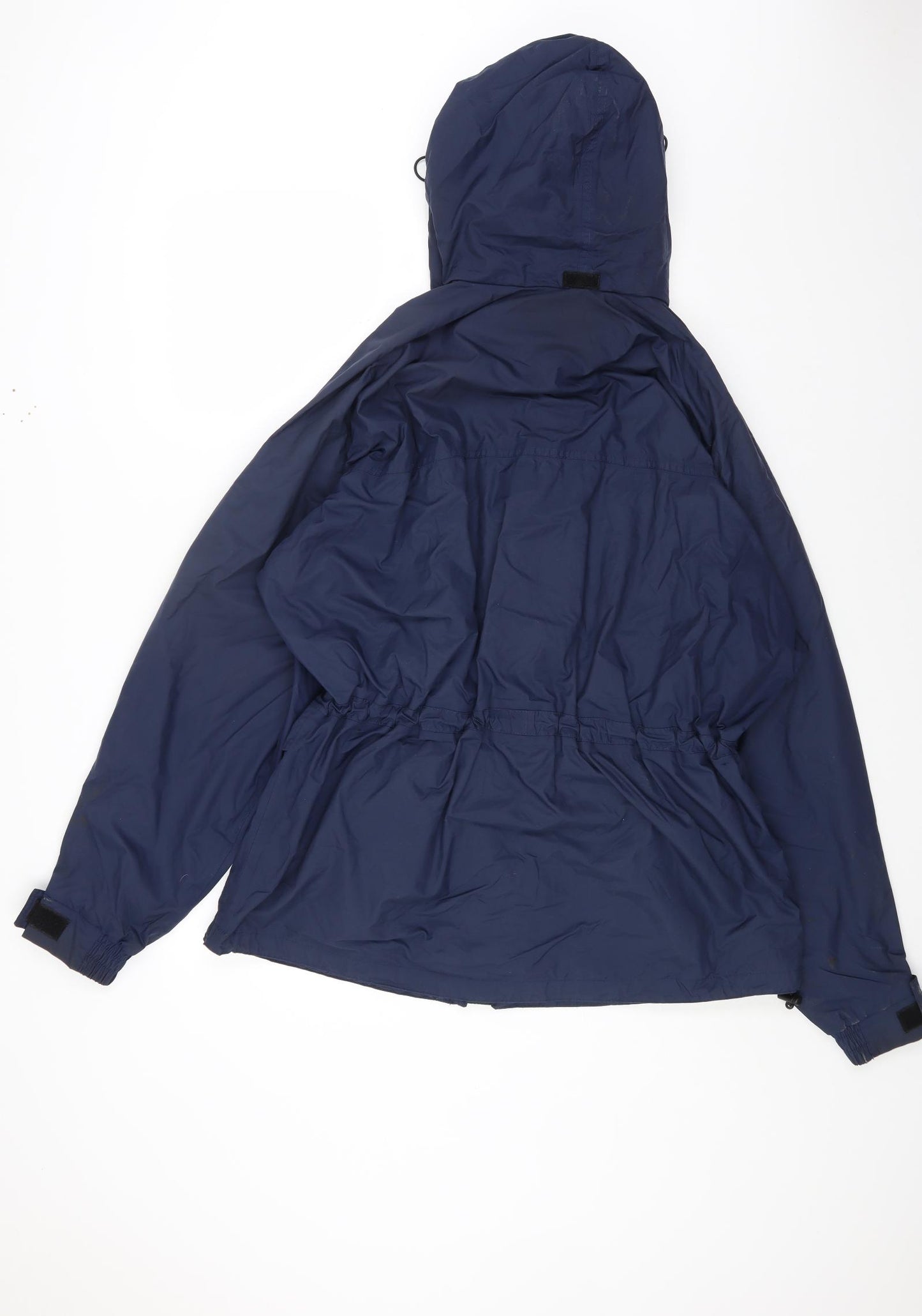 Preworn Mens Blue Rain Coat Coat Size L Zip