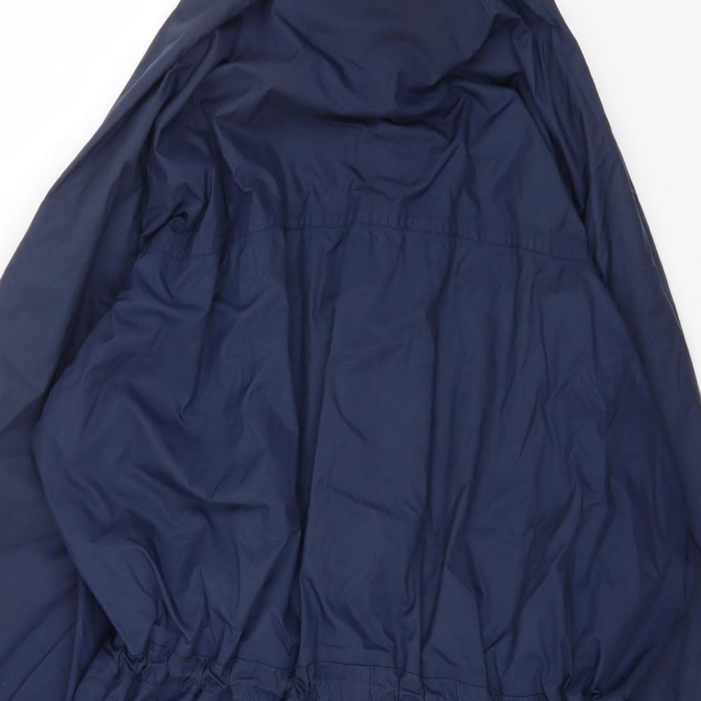 Preworn Mens Blue Rain Coat Coat Size L Zip