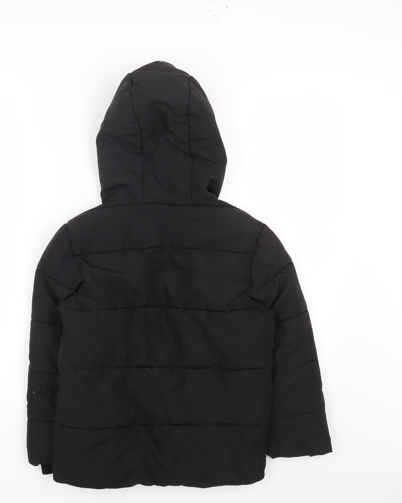F&F Boys Black Puffer Jacket Jacket Size 7-8 Years Zip