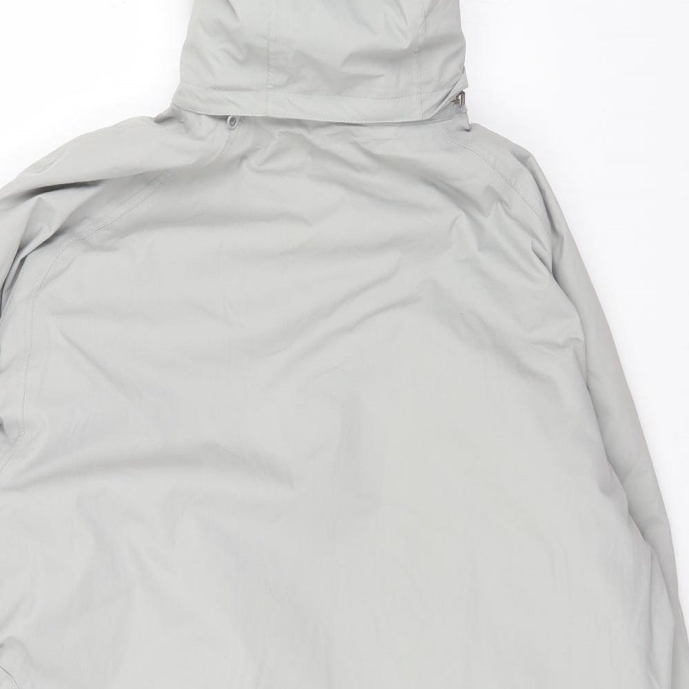 Preworn Mens Grey Windbreaker Jacket Size XL Zip
