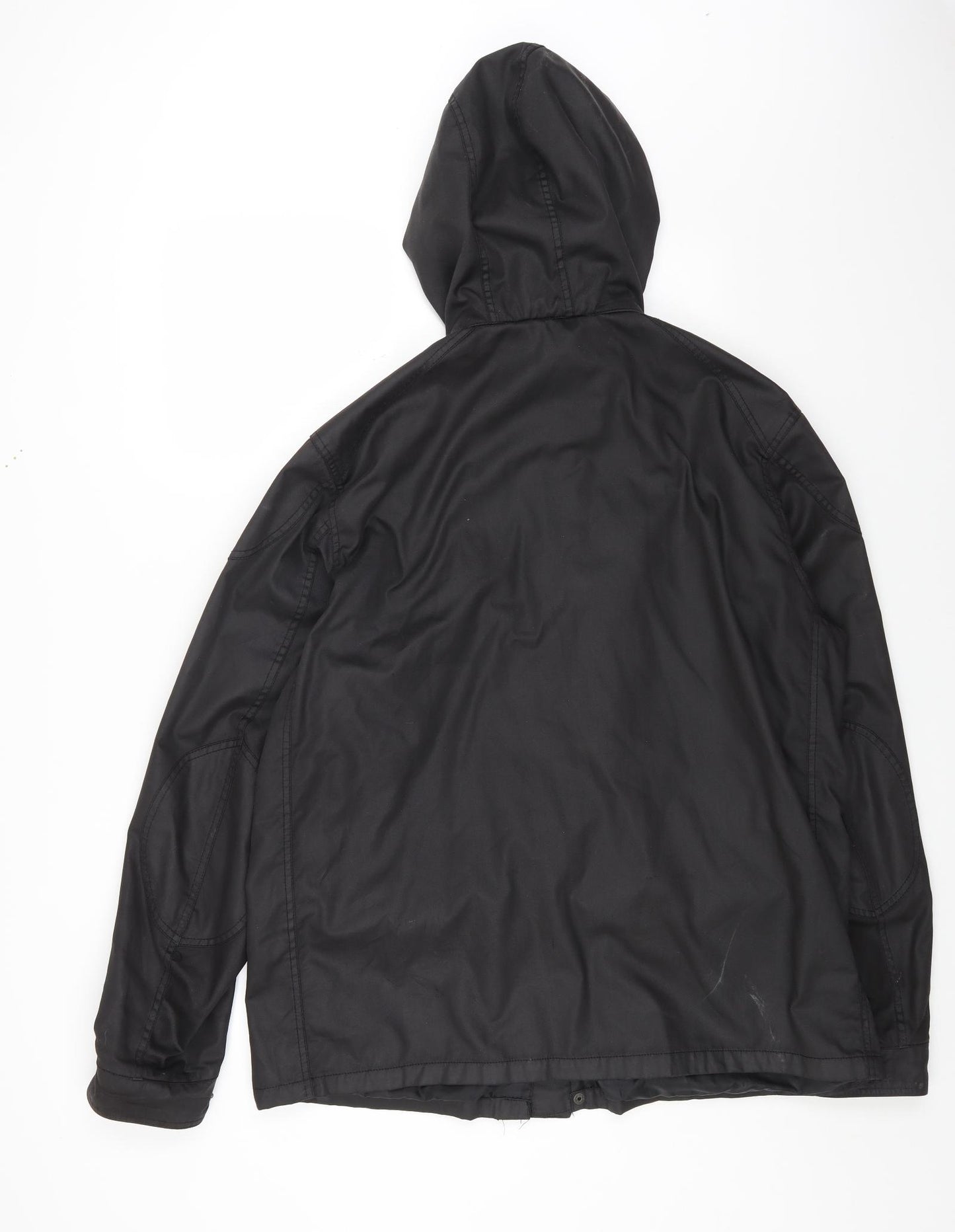 Liverpool FC Mens Black Rain Coat Coat Size XL Zip - Liverpool Football