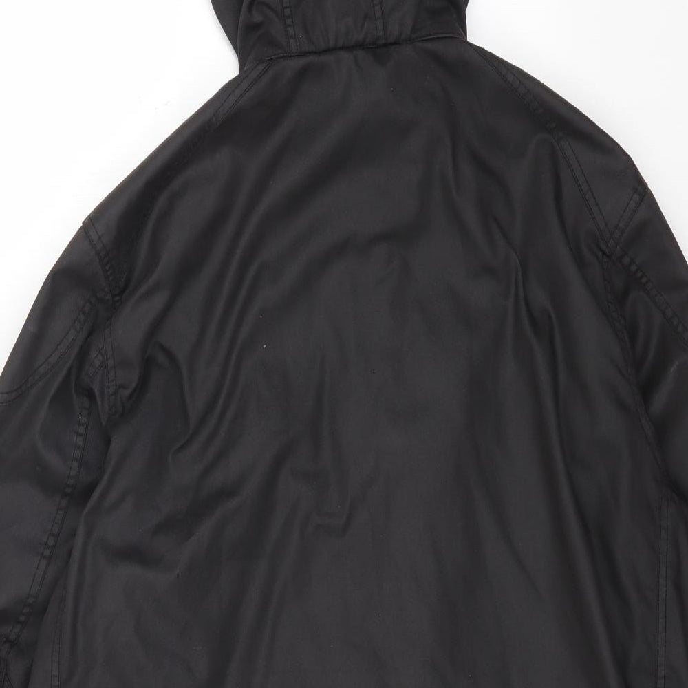 Liverpool FC Mens Black Rain Coat Coat Size XL Zip - Liverpool Football