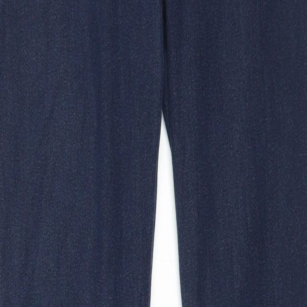 H&M Womens Blue Cotton Jegging Jeans Size 14 L27 in Regular
