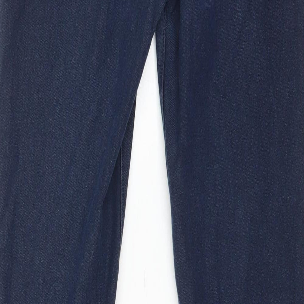 H&M Womens Blue Cotton Jegging Jeans Size 14 L27 in Regular