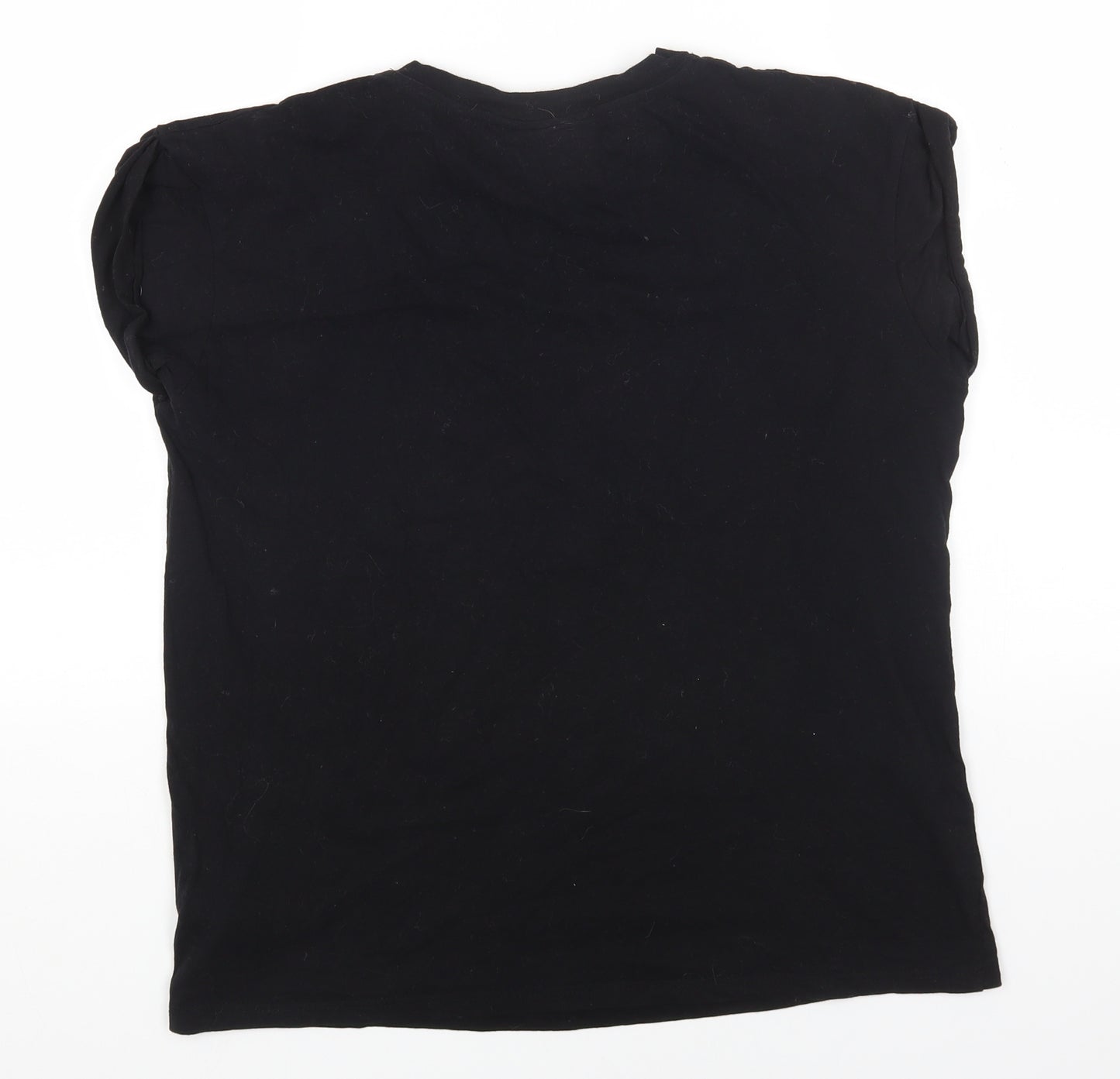 Primark Womens Black Cotton Basic T-Shirt Size 14 Round Neck - Harry Potter