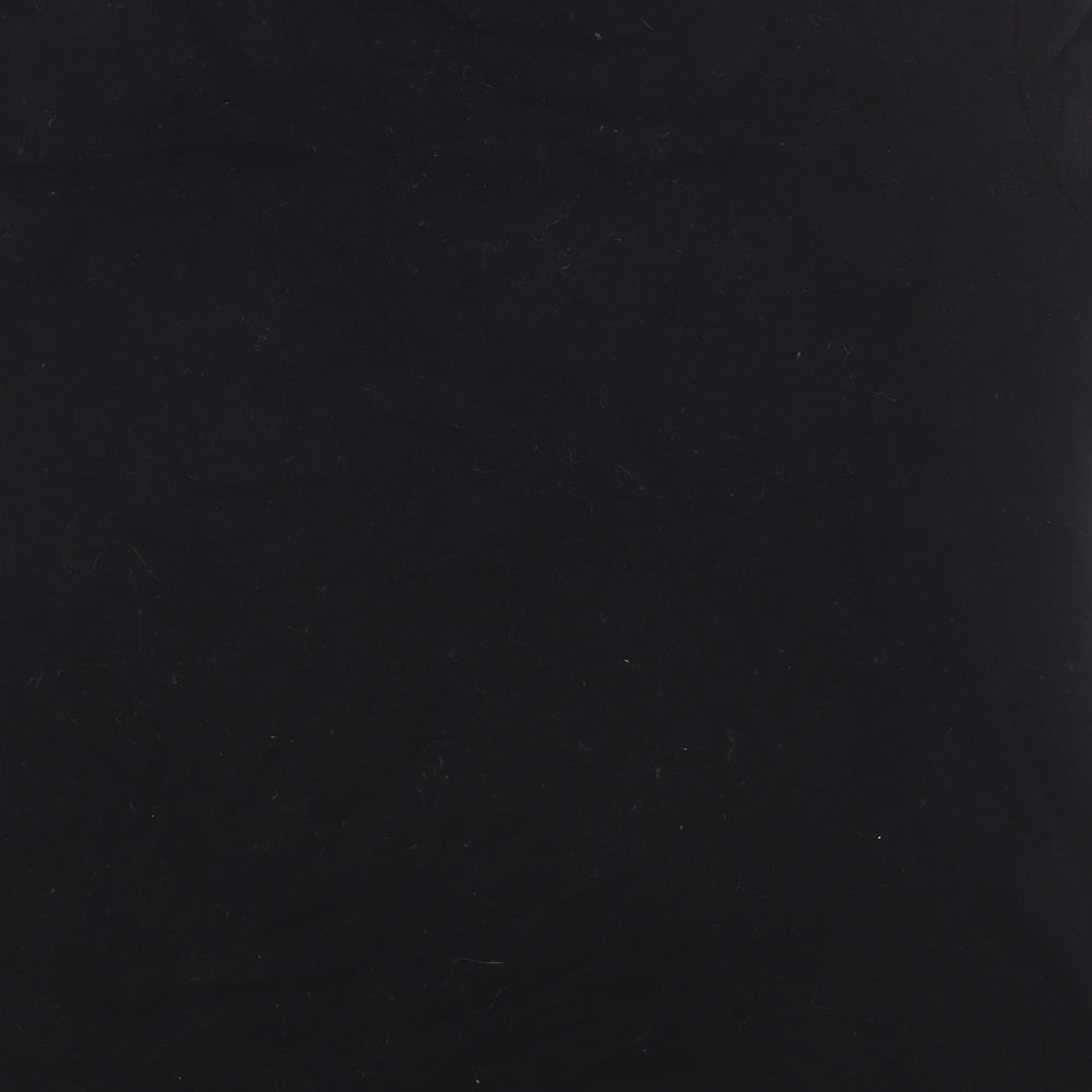 Primark Womens Black Cotton Basic T-Shirt Size 14 Round Neck - Harry Potter