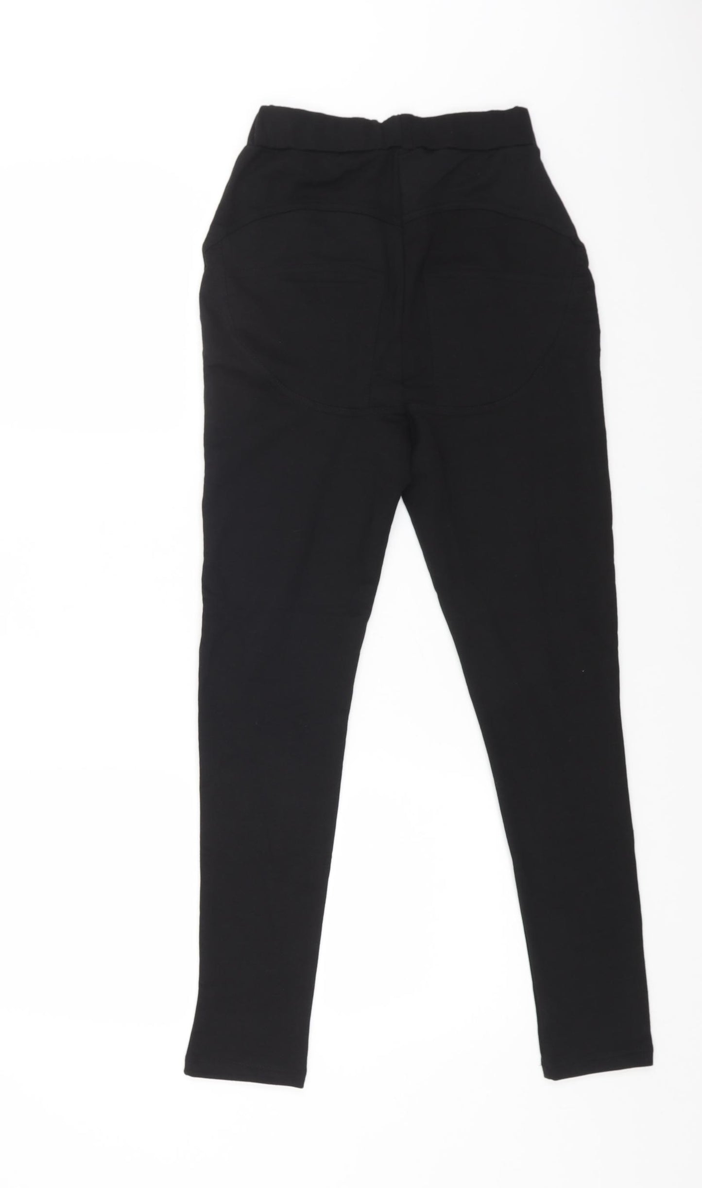 Boohoo Womens Black Cotton Capri Leggings Size 6 L25 in