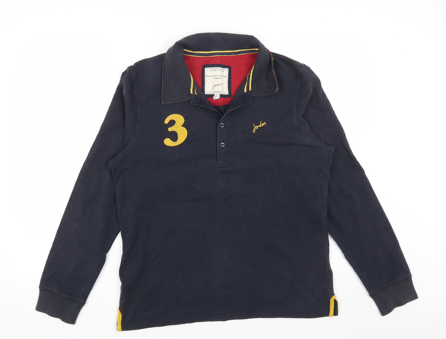 Joules Womens Grey Cotton Basic Polo Size 14 Collared