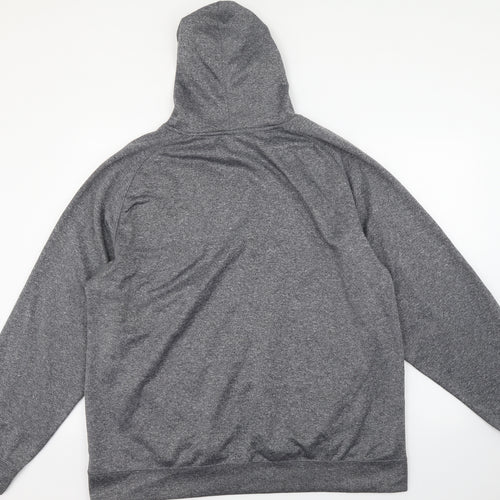 Majestic Mens Grey Herringbone Polyester Pullover Hoodie Size XL - Mizzou