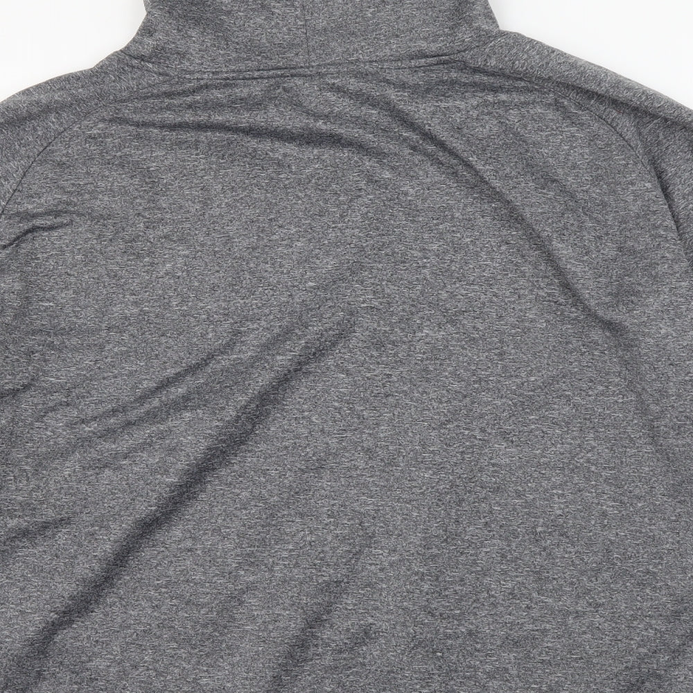 Majestic Mens Grey Herringbone Polyester Pullover Hoodie Size XL - Mizzou
