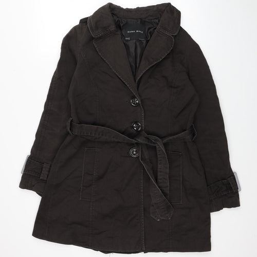 Zara Womens Brown Jacket Size L Button