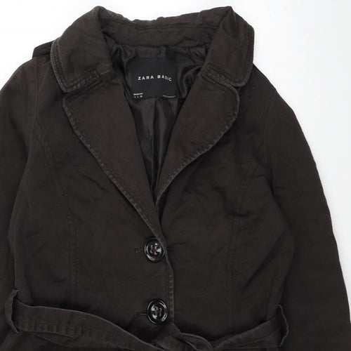 Zara Womens Brown Jacket Size L Button