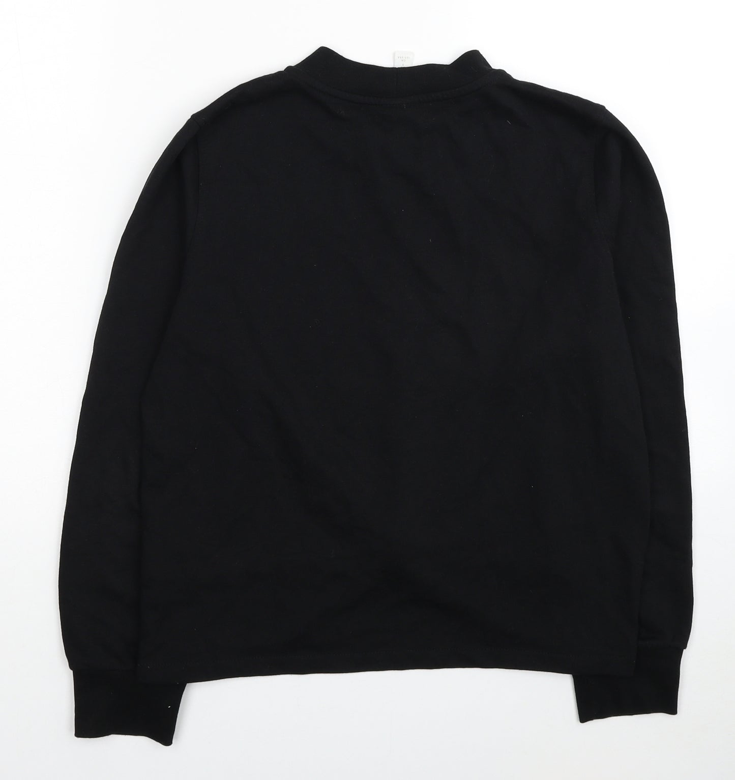 H&M Womens Black Cotton Pullover Sweatshirt Size S Pullover