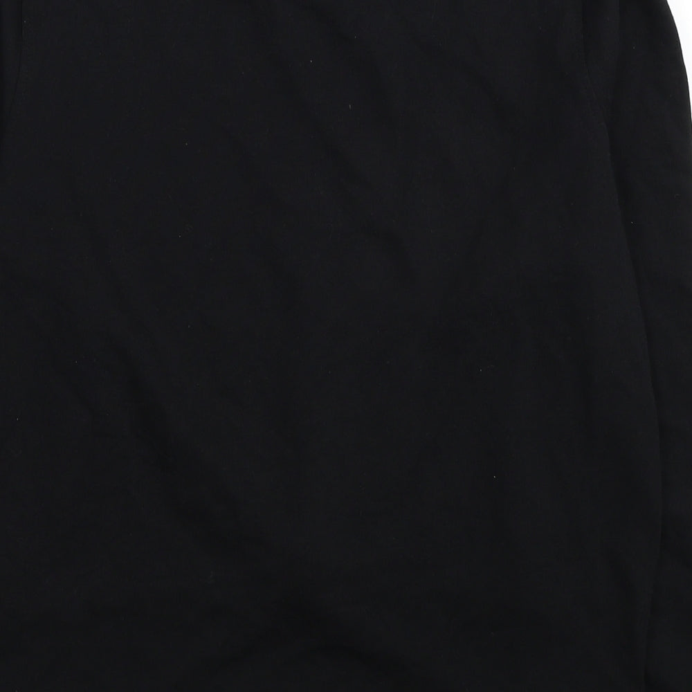 H&M Womens Black Cotton Pullover Sweatshirt Size S Pullover