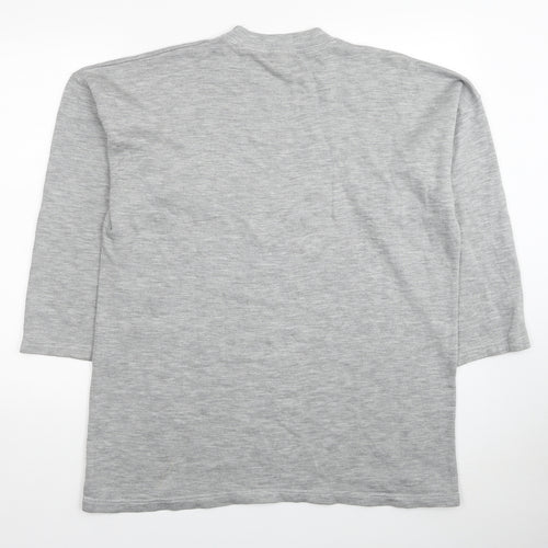 Global Womens Grey Acrylic Pullover Sweatshirt Size XL Pullover - Fame The Musical