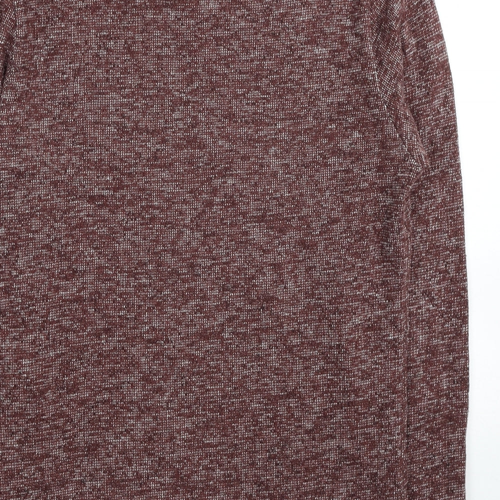 NEXT Mens Red Round Neck Cotton Pullover Jumper Size S