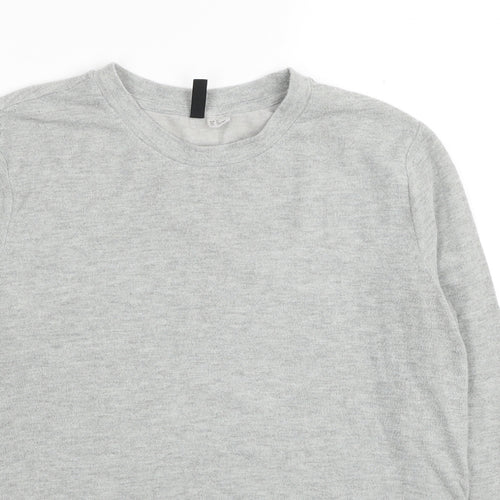 H&M Womens Grey Crew Neck Polyester Pullover Jumper Size XL