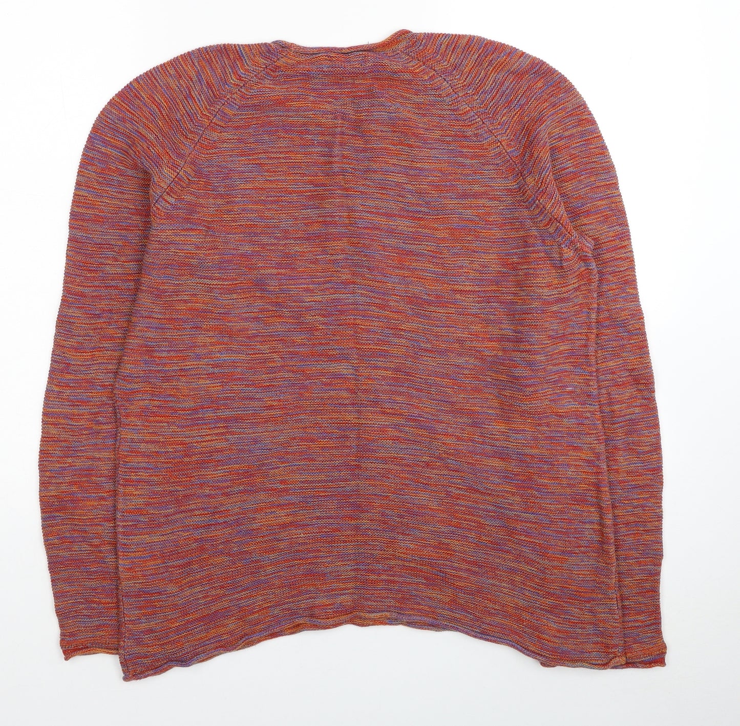 American Apparel Mens Red Crew Neck Cotton Pullover Jumper Size S