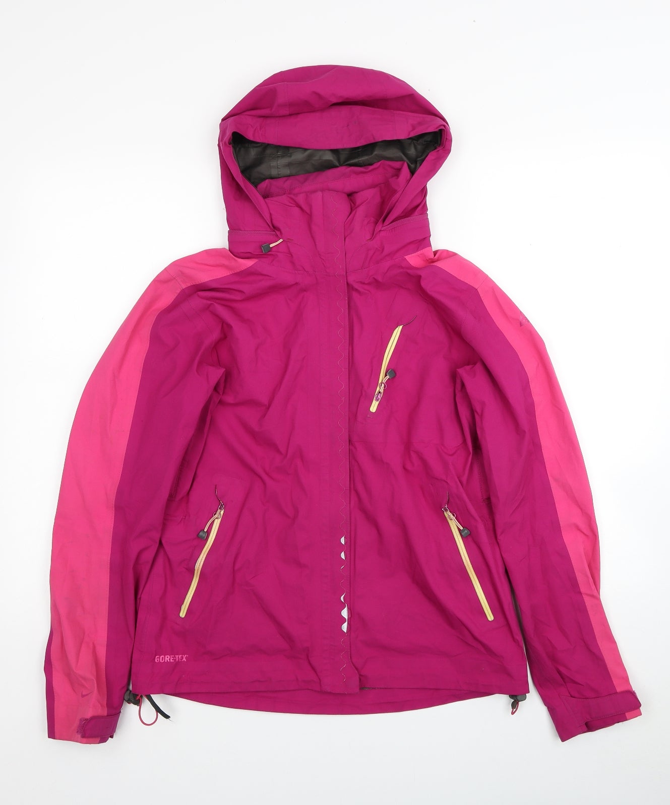 Nike Womens Pink Windbreaker Jacket Size S Zip