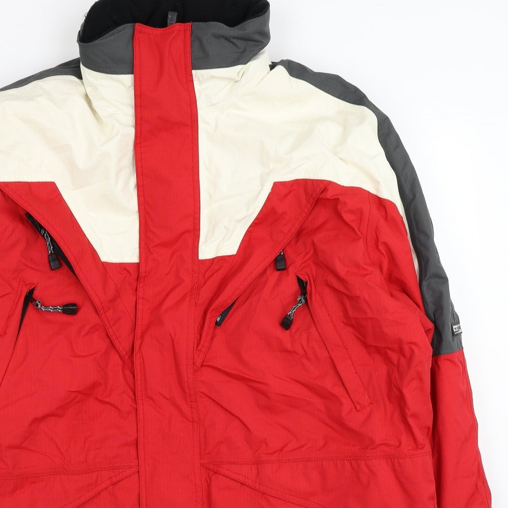 Trespass Mens Red Jacket Size M Zip - Colourblock
