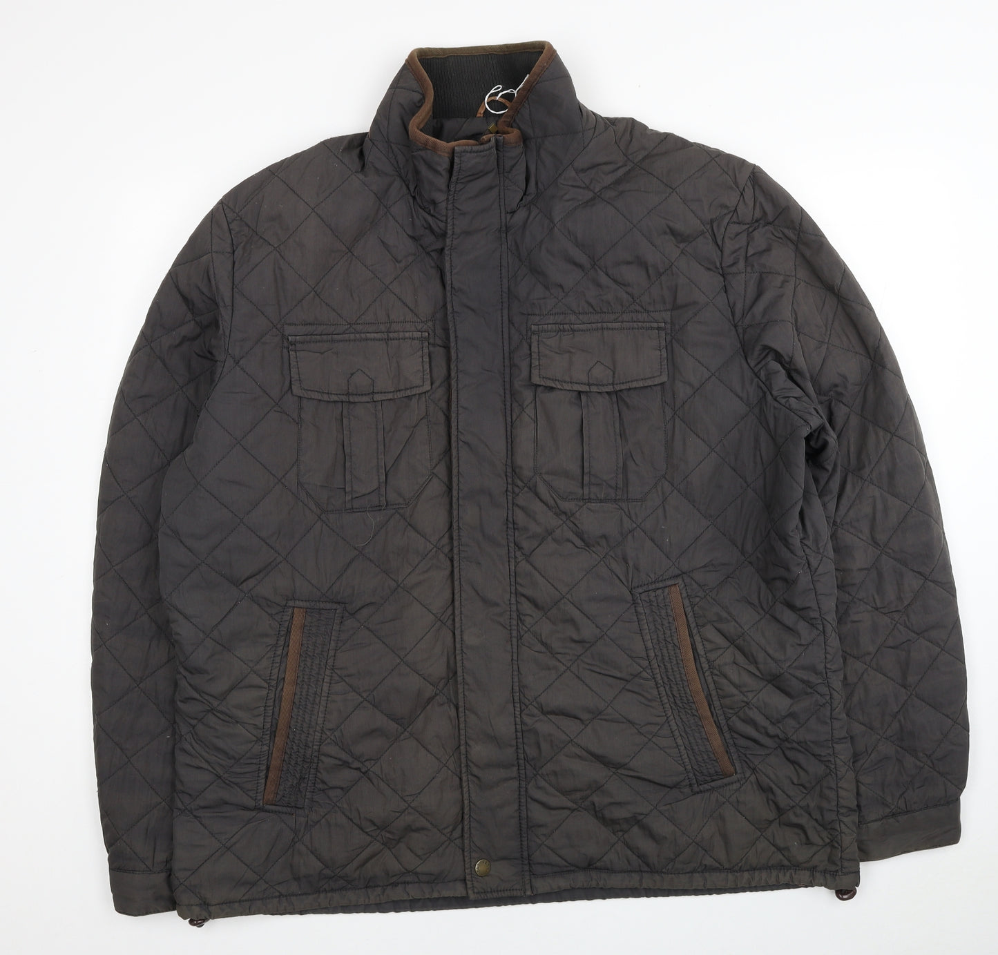 Fat Face Mens Brown Jacket Size XL Zip