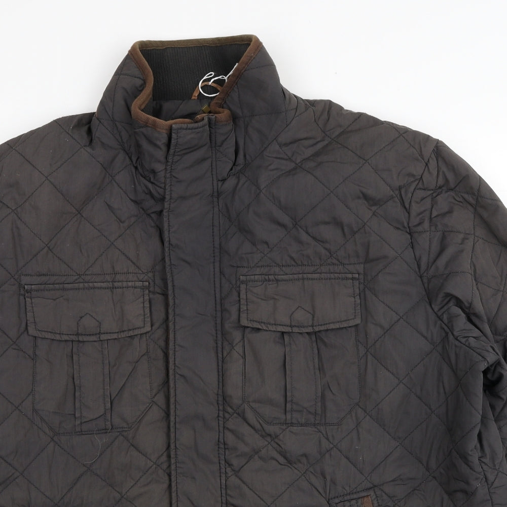 Fat Face Mens Brown Jacket Size XL Zip
