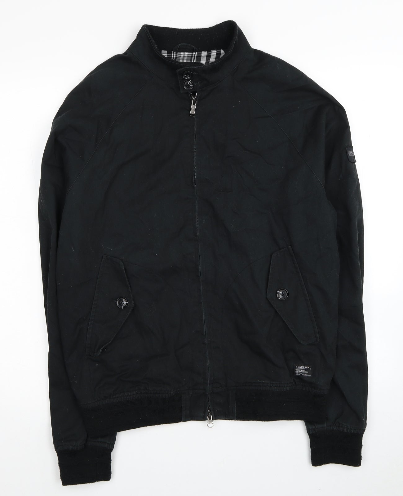 Firetrap Mens Black Jacket Size M Zip
