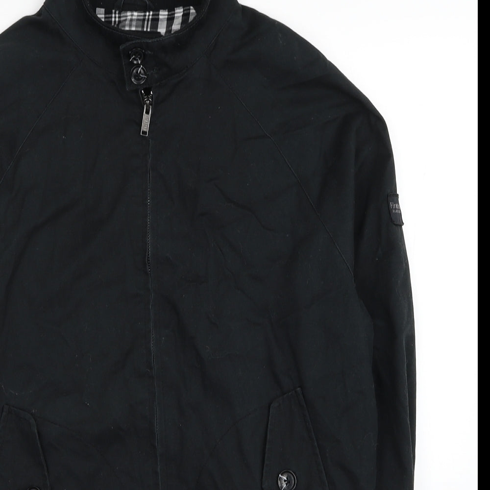Firetrap Mens Black Jacket Size M Zip