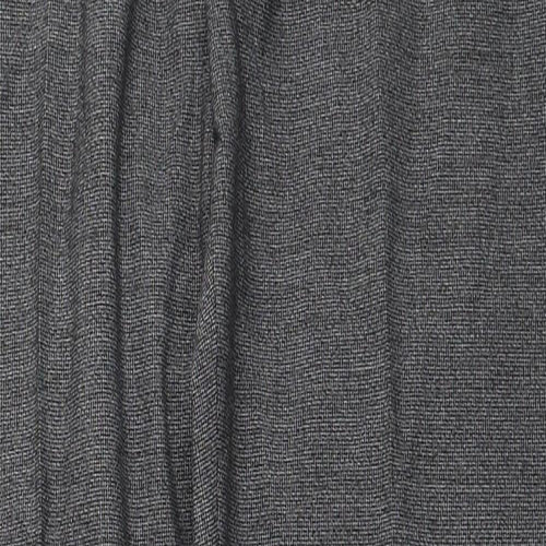 Marks and Spencer Mens Grey Polyester Trousers Size 34 in L29 in Regular Zip