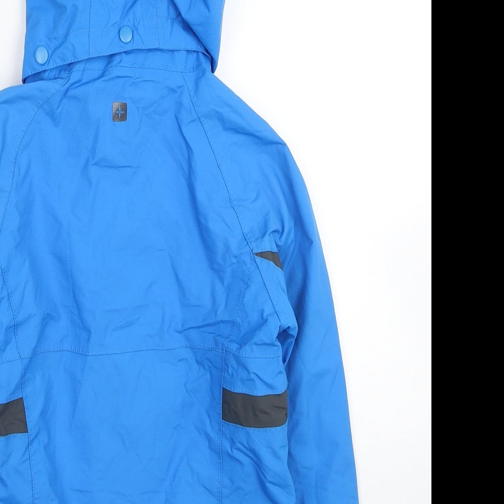 Mountain Warehouse Boys Blue Windbreaker Jacket Size 5-6 Years Zip