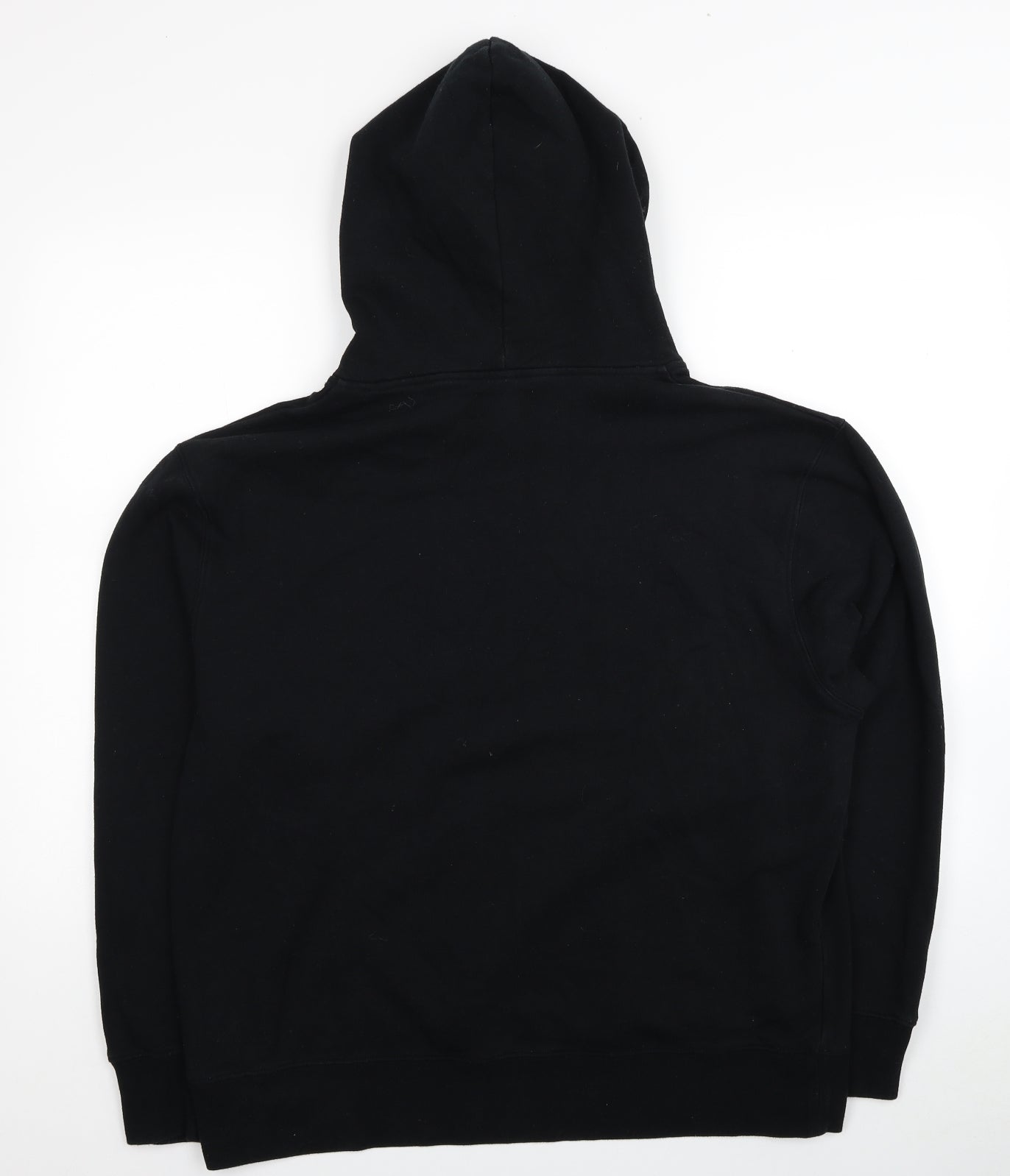 Topman Mens Black Cotton Pullover Hoodie Size L