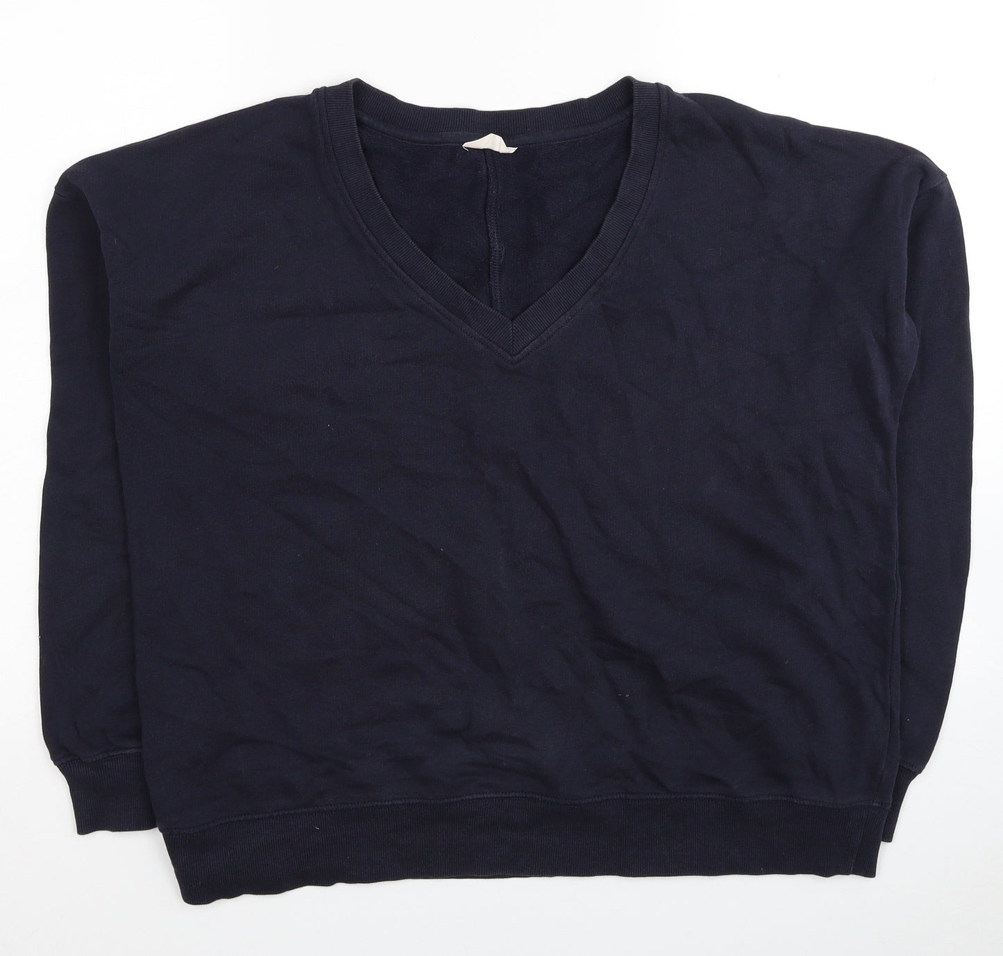 Hush Womens Blue Cotton Pullover Sweatshirt Size S Pullover
