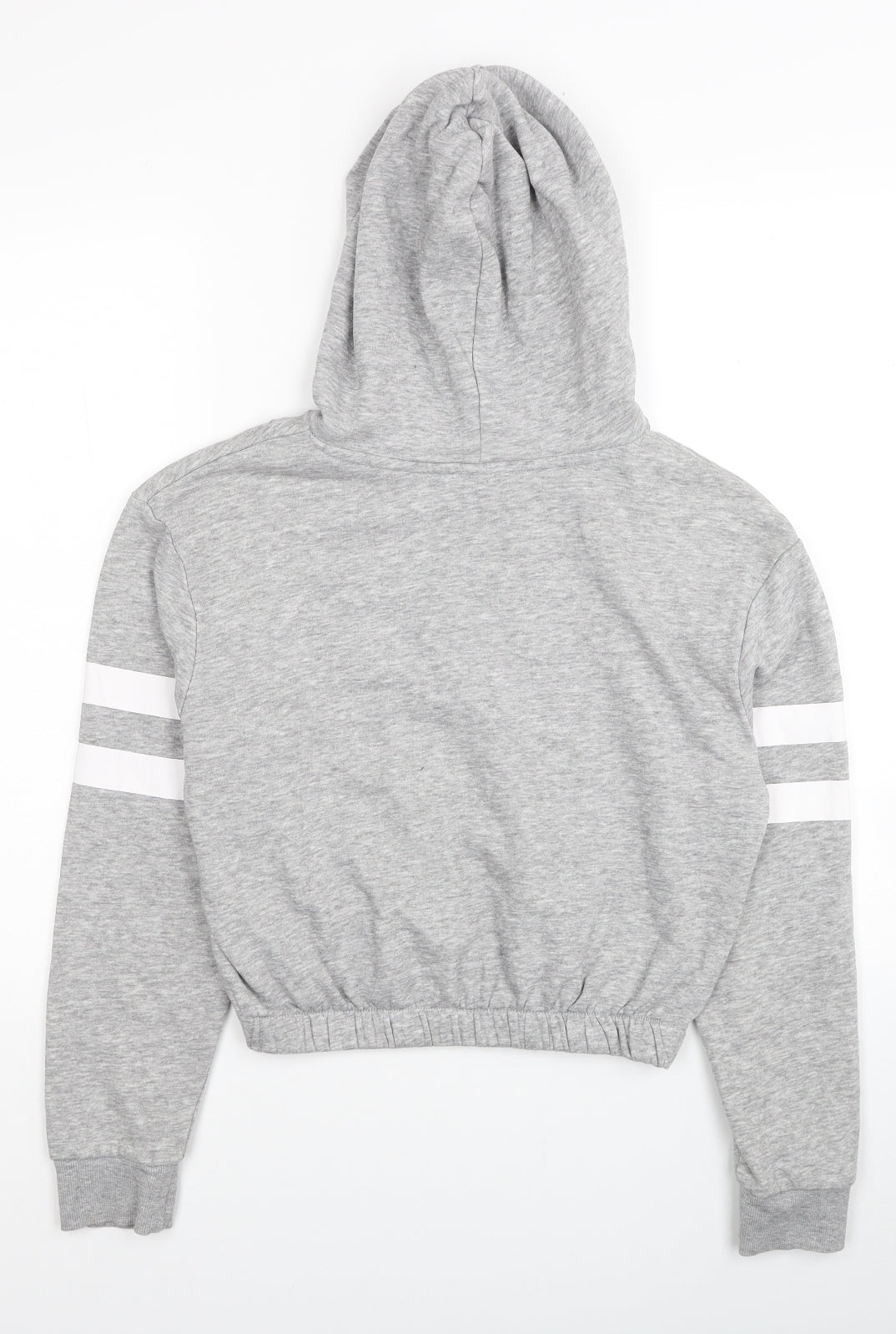 H&M Girls Grey Cotton Pullover Hoodie Size 11-12 Years Pullover