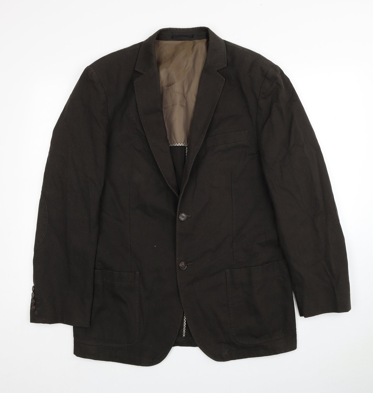 Kaiser Mens Brown Cotton Jacket Suit Jacket Size 54