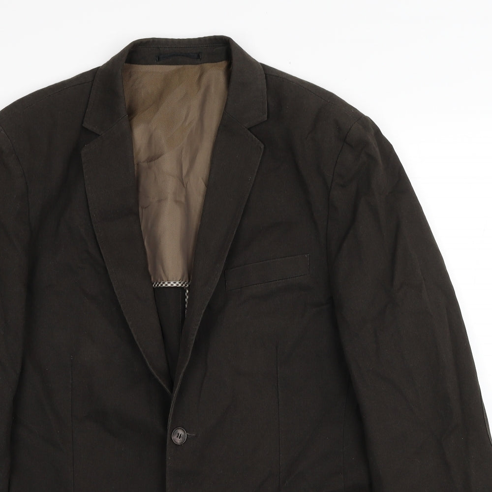 Kaiser Mens Brown Cotton Jacket Suit Jacket Size 54