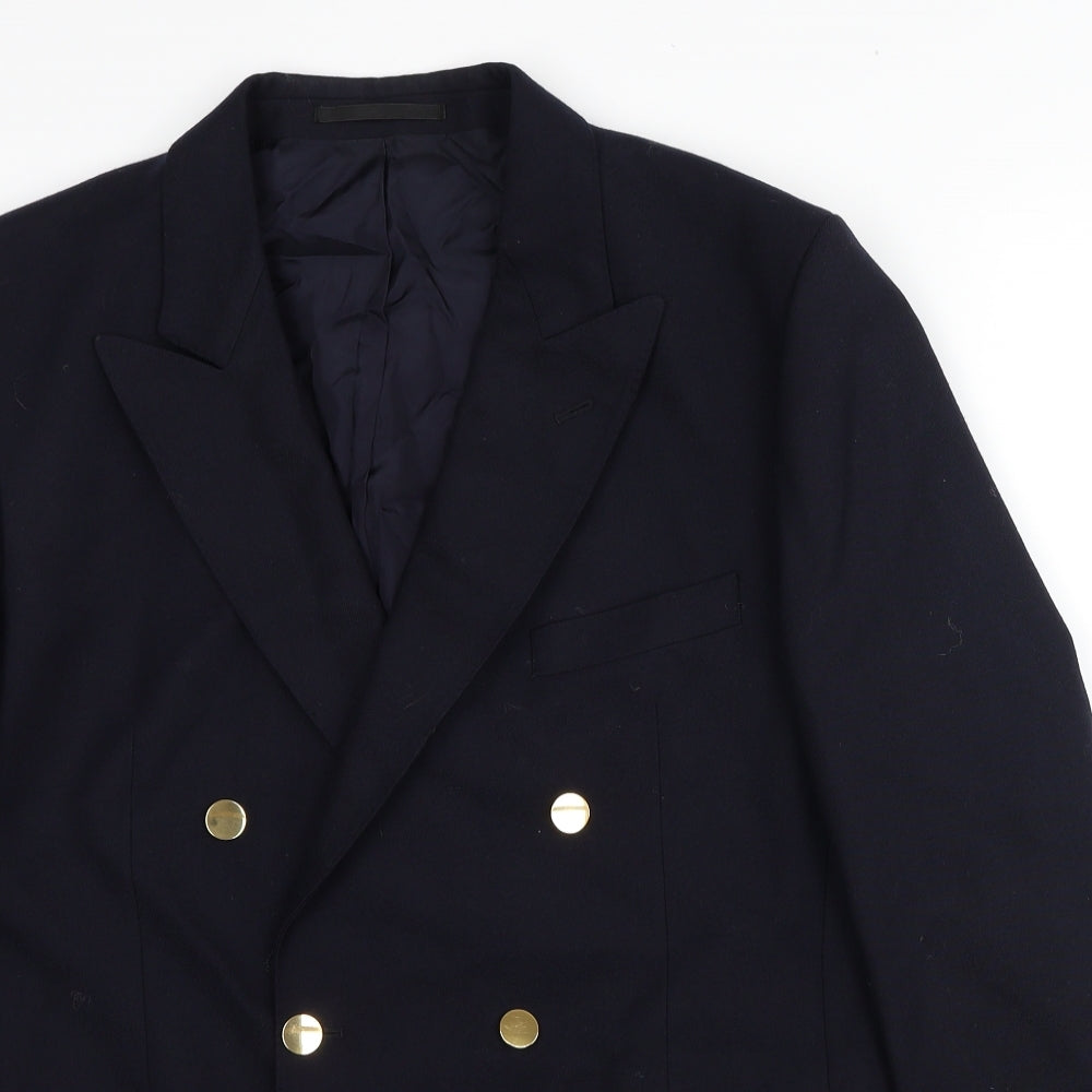 Marks and Spencer Mens Blue Wool Jacket Suit Jacket Size M
