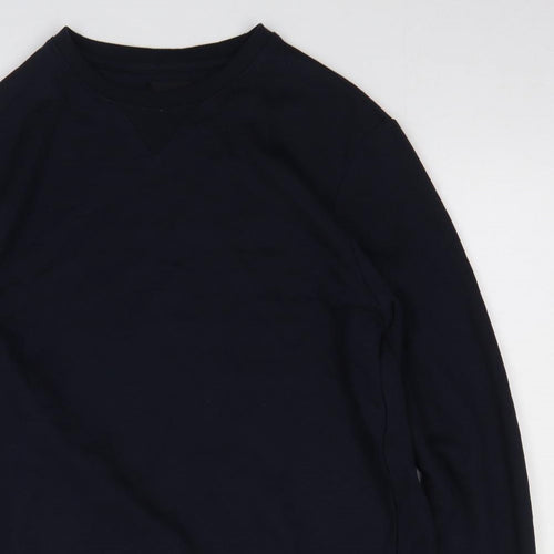 Burton Mens Blue Cotton Pullover Sweatshirt Size M
