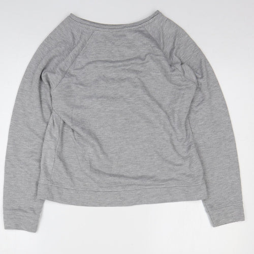TU Womens Grey Polyester Pullover Sweatshirt Size 12 Pullover - Dog