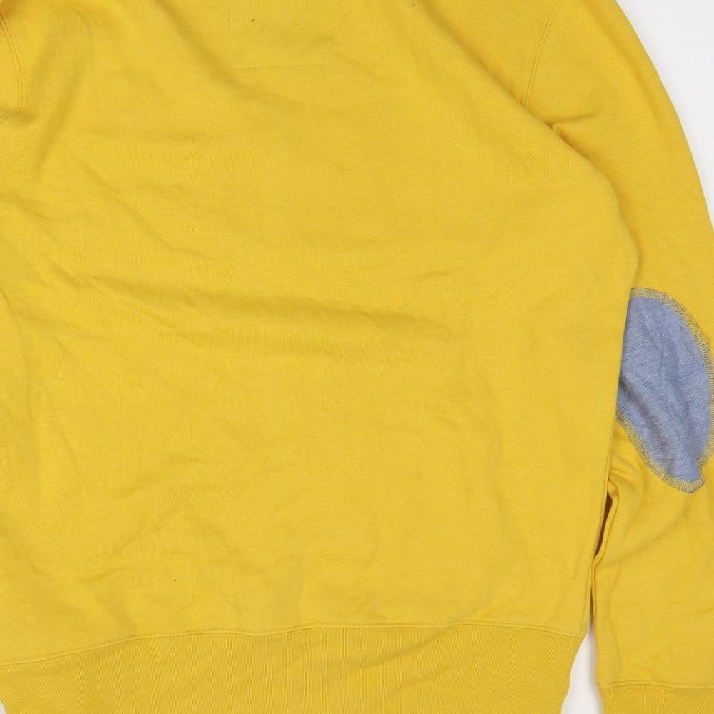 Tokyo Tigers Mens Yellow Cotton Pullover Sweatshirt Size L