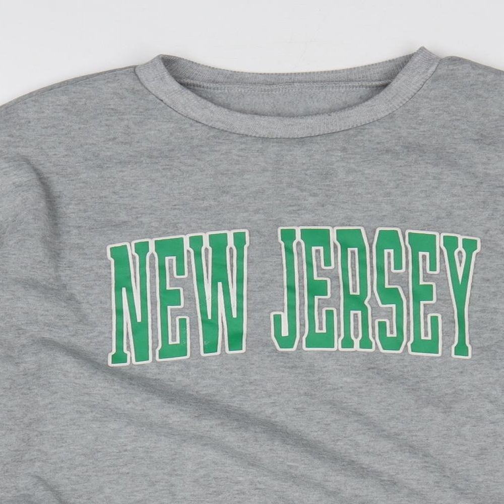 SheIn Womens Grey Polyester Pullover Sweatshirt Size S Pullover - New Jersey