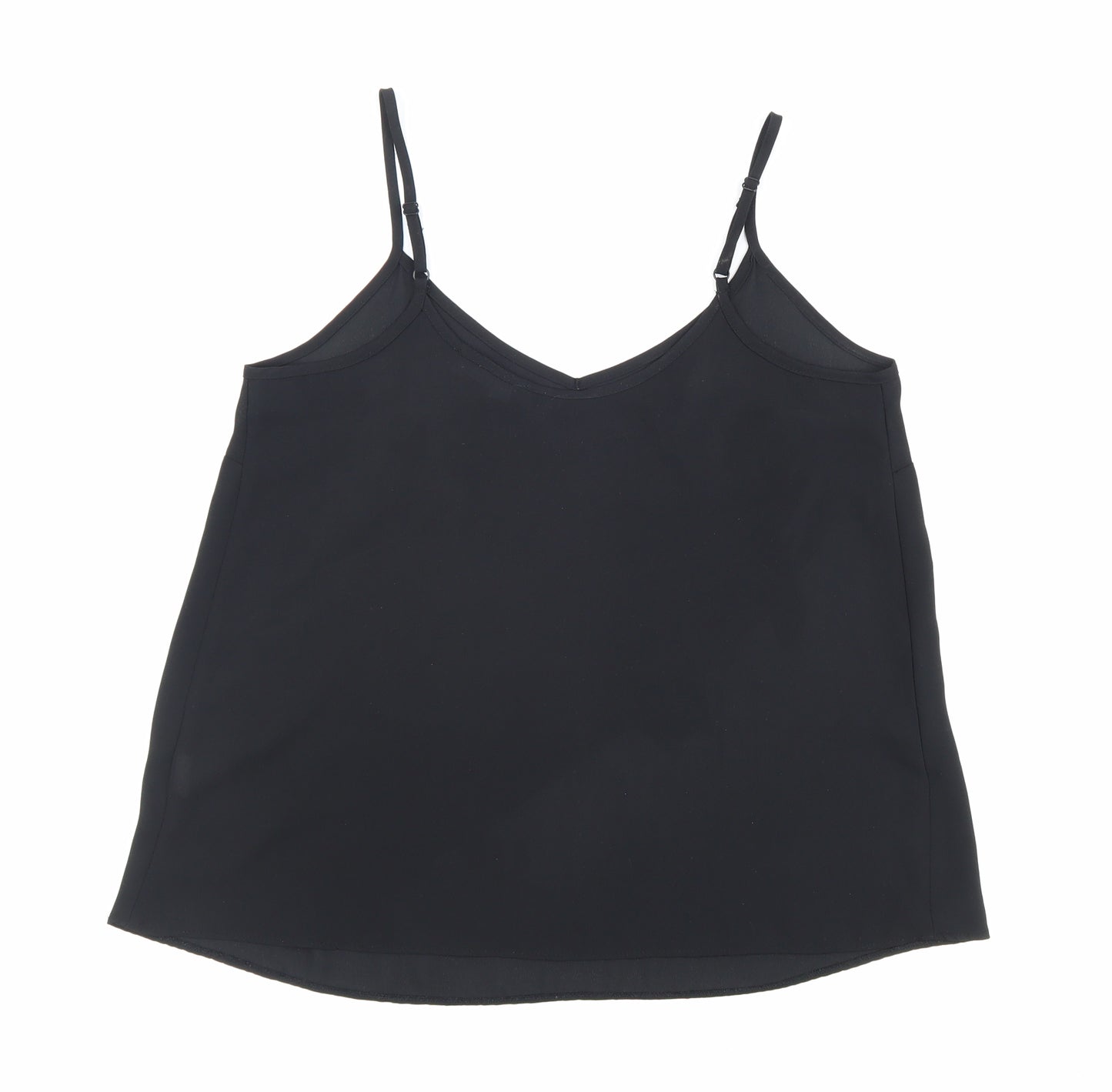 Atmosphere Womens Black Polyester Camisole Blouse Size 10 V-Neck