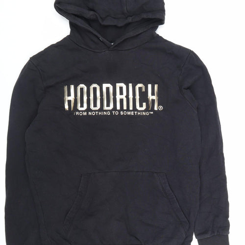 Hoodrich Mens Black Cotton Pullover Hoodie Size S - Hoodrich