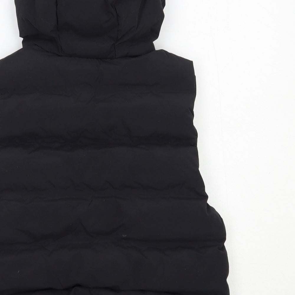 Zara Boys Black Gilet Jacket Size 9-10 Years Zip