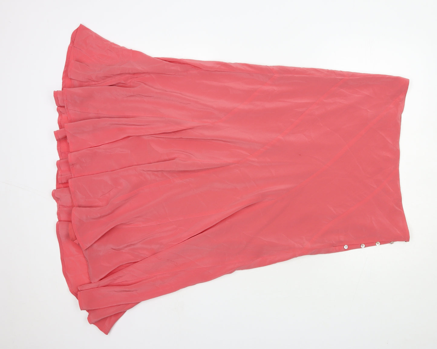 Monsoon Womens Pink Silk Trumpet Skirt Size 14