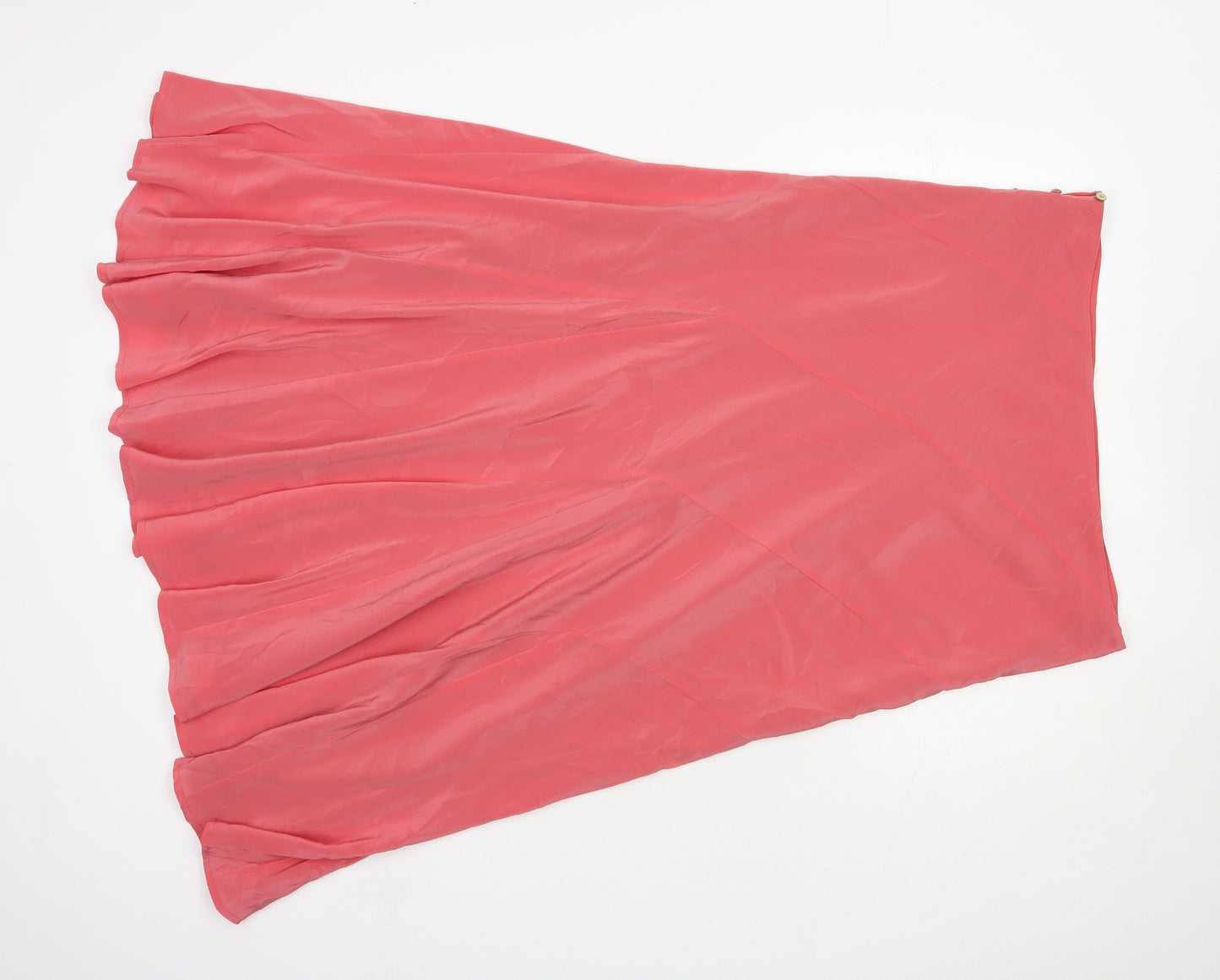 Monsoon Womens Pink Silk Trumpet Skirt Size 14