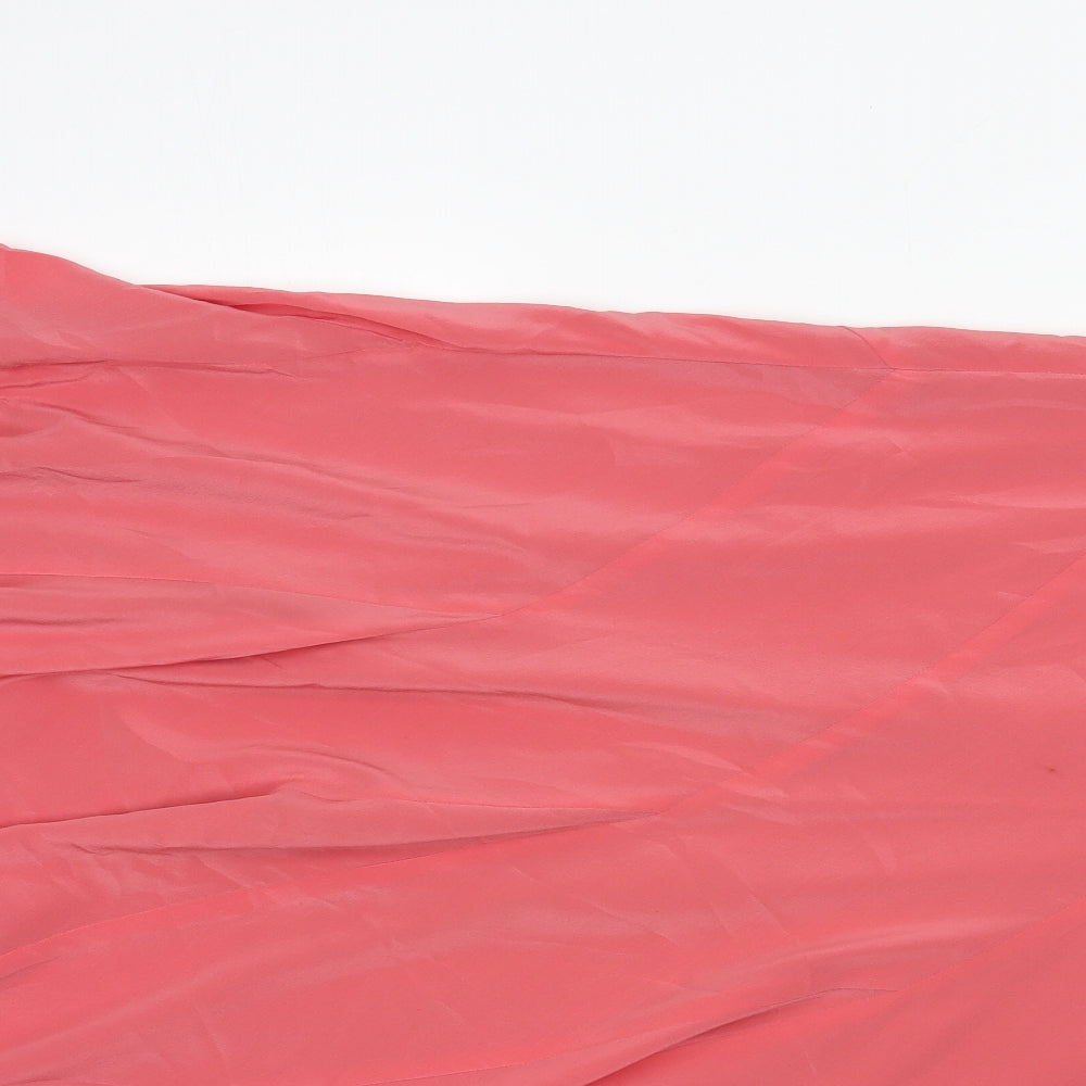 Monsoon Womens Pink Silk Trumpet Skirt Size 14