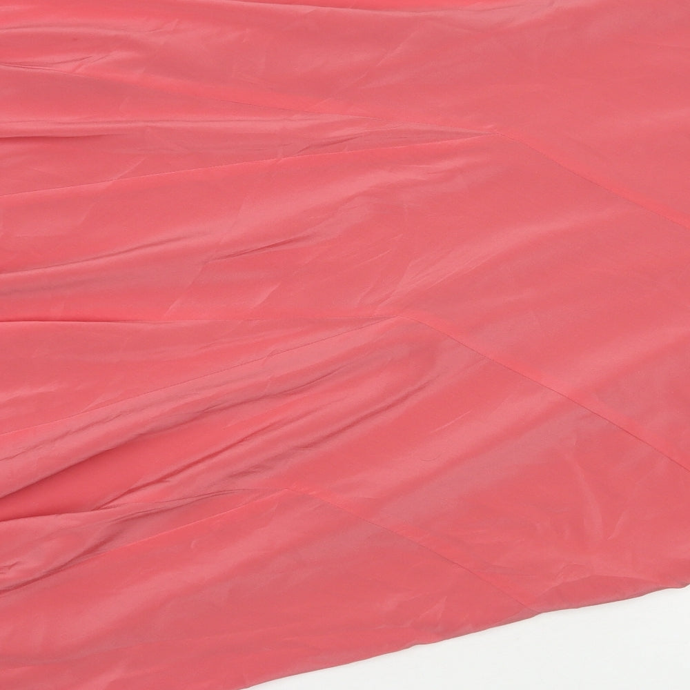 Monsoon Womens Pink Silk Trumpet Skirt Size 14