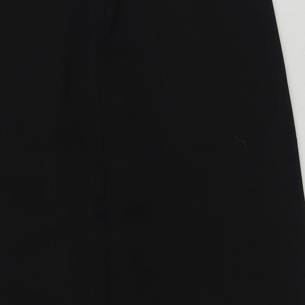 Marks and Spencer Womens Black Polyester Straight & Pencil Skirt Size 18 Zip